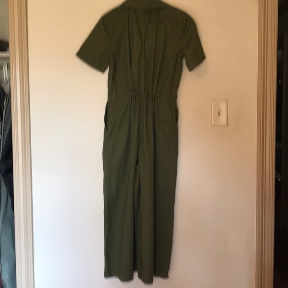 Madewell seventies, coverall, jumpsuit olive green sz 0 - Picture 4 of 10